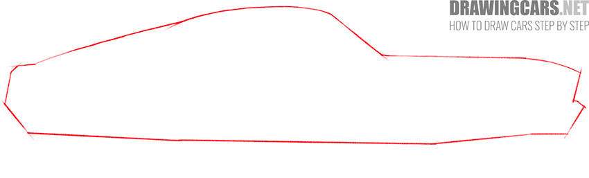 how to draw a classic car step by step