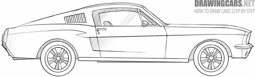 how to draw a classic car