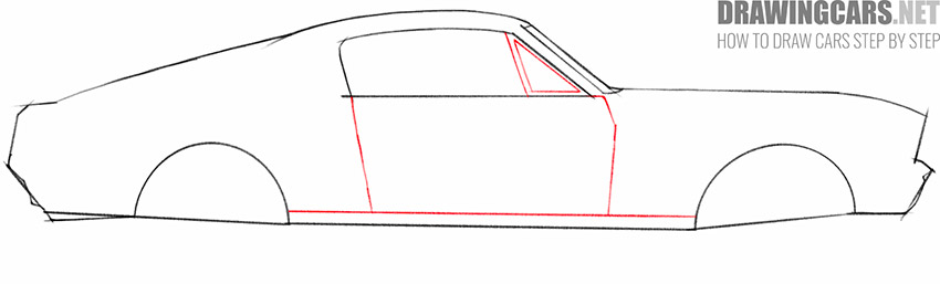 how to draw an old fashioned car