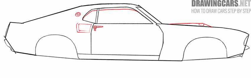 how to draw a classic car