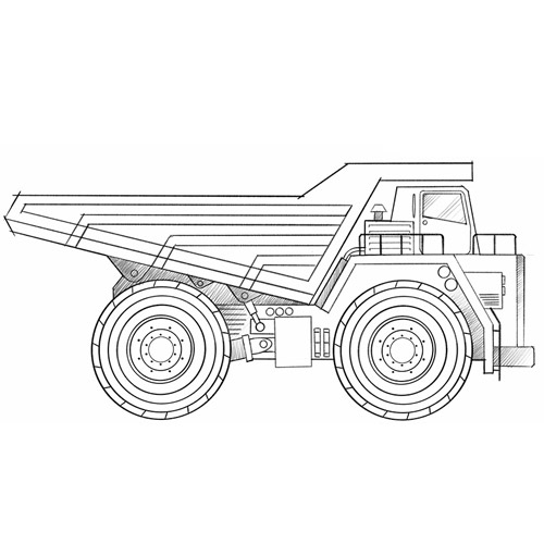 How to Draw a Dump Truck