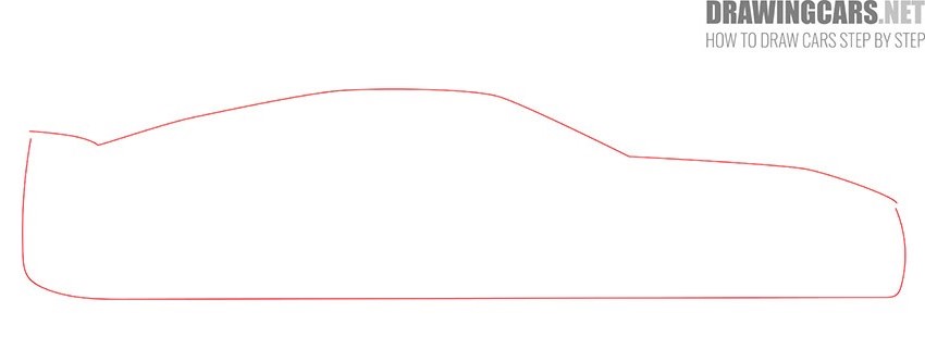 How to Draw a Coupe Car for Beginners step by step