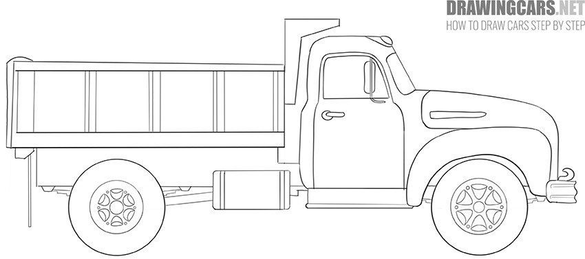 How to Draw a Big Truck for Beginners
