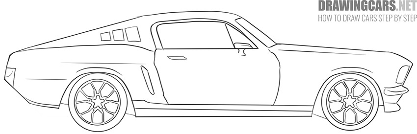 How to Draw a Muscle Car for Beginners