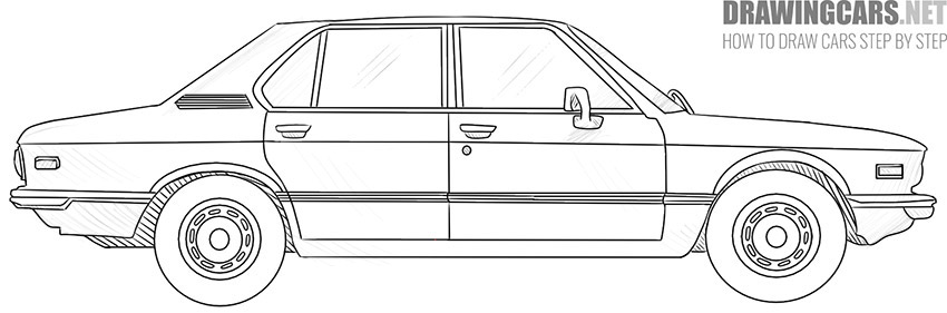 How to draw an old car