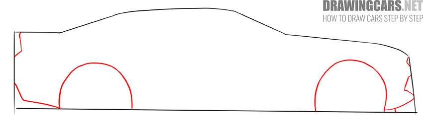 How to Draw a Chevrolet Camaro for Beginners instruction