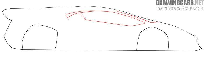 Lamborghini Veneno drawning