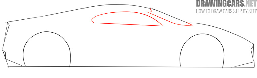 How to Draw a Sports Car drawing
