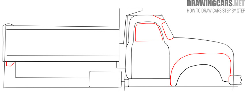 How to Draw a Big Truck for Beginners instruction
