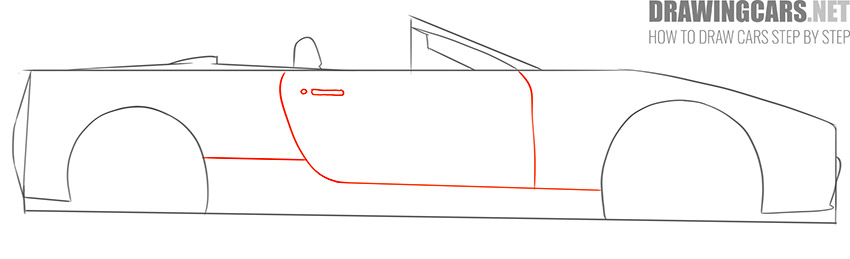 How to Draw a Cabriolet Car drawing