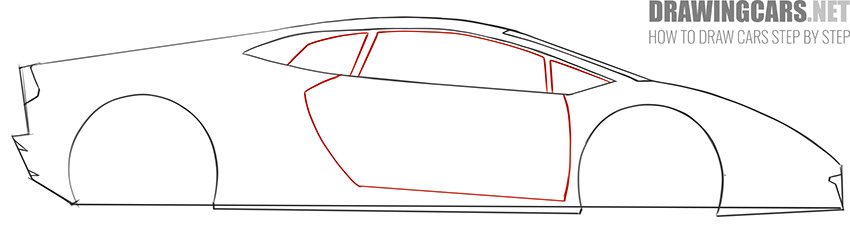How to Draw a Lamborghini Huracan drawing