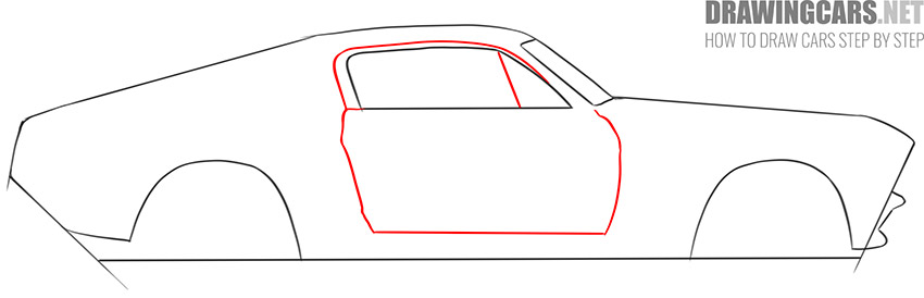 How to Draw a Muscle Car for Beginners drawing