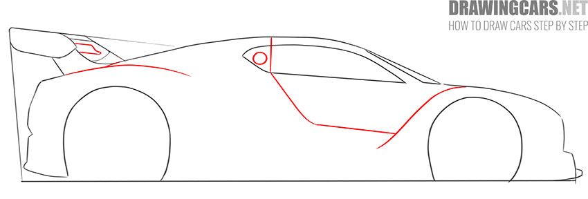 How to Draw a Racing Car for Beginners step by step