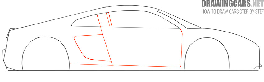 How to Draw an Audi R8 guide