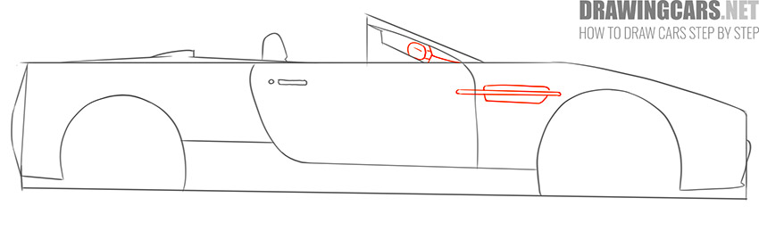 How to Draw a Cabriolet Car step by step