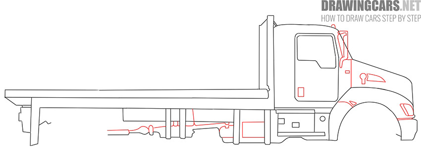 Flatbed Truck drawing lesson