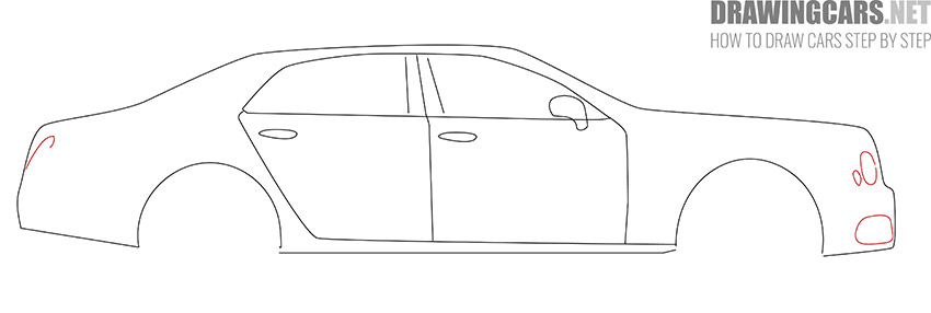 How to Draw a Bentley for Beginners instruction