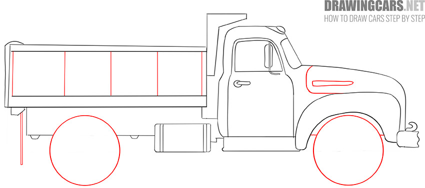 How to Draw a Big Truck for Beginners simple