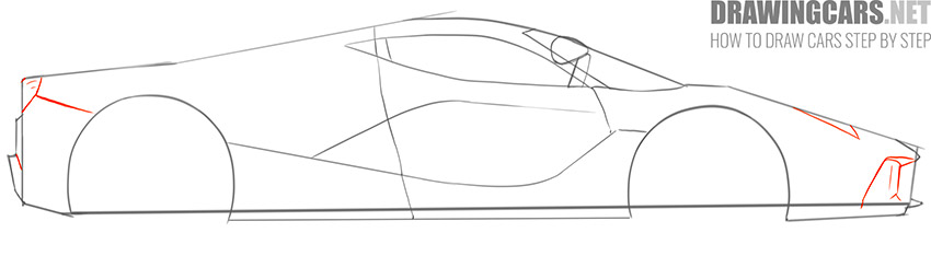 How to Draw a Ferrari simple