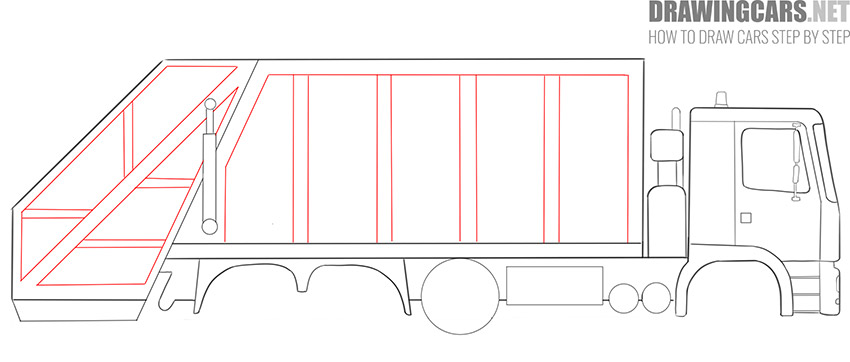 How to Draw a Garbage Truck For Beginners guide