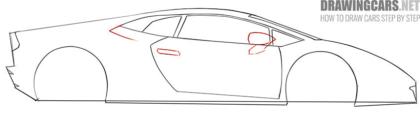 How to Draw a Lamborghini Huracan simple