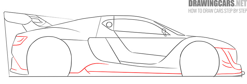 How to Draw a Racing Car for Beginners tutorial