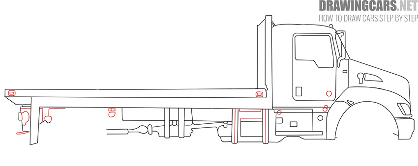 Flatbed Truck drawing guide