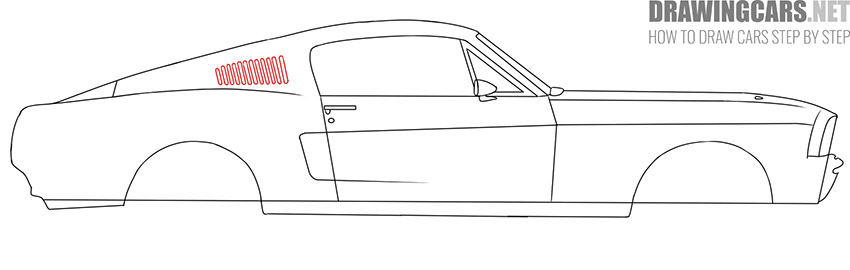 How to draw a classic muscle car guide