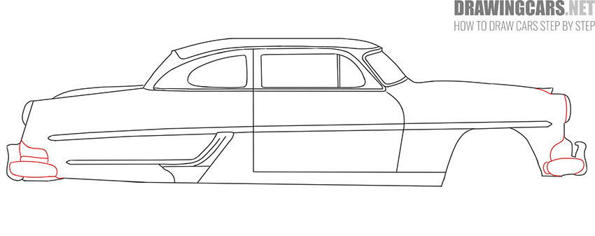 How to draw an Old car step by step simple