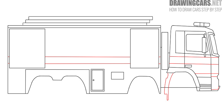 FIRE TRUCK drawing guide