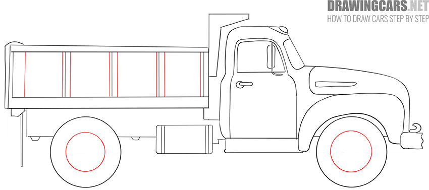 How to Draw a Big Truck for Beginners easy