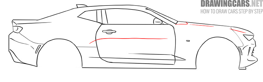 How to Draw a Chevrolet Camaro for Beginners guide