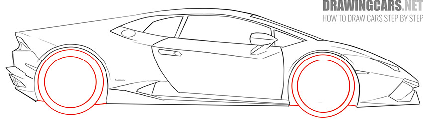 How to Draw a Lamborghini Huracan lesson
