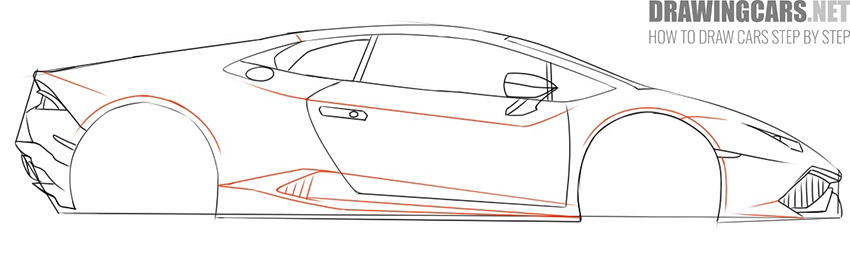How to Draw a Lamborghini simple