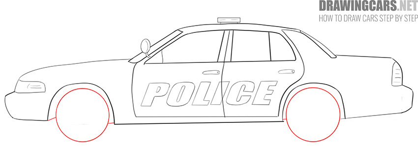 How to Draw a Police Car for Beginners fast