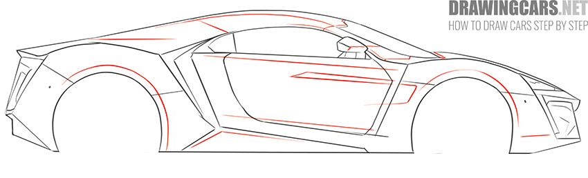 How to Draw a Sports Car step by step