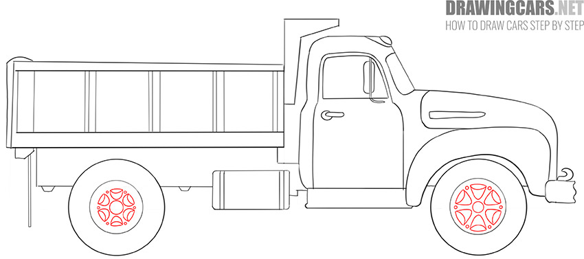 How to Draw a Big Truck for Beginners lesson