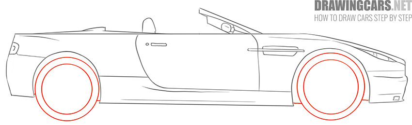 How to Draw a Cabriolet Car easy