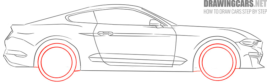 learn how to draw a ford mustang