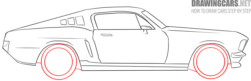 How to Draw a Muscle Car for Beginners tutorial