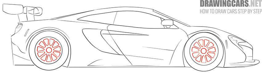 How to Draw a Race Car step by step