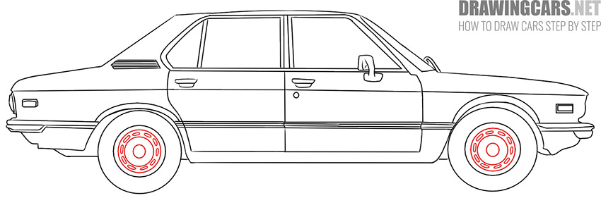 old car drawing lesson