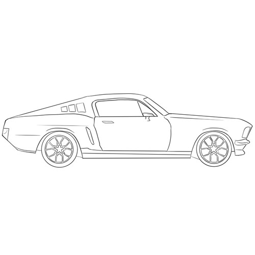 How to Draw a Muscle Car for Beginners