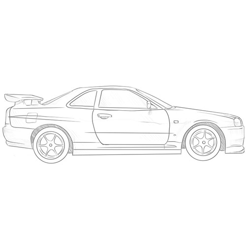 How to Draw a Racing Car