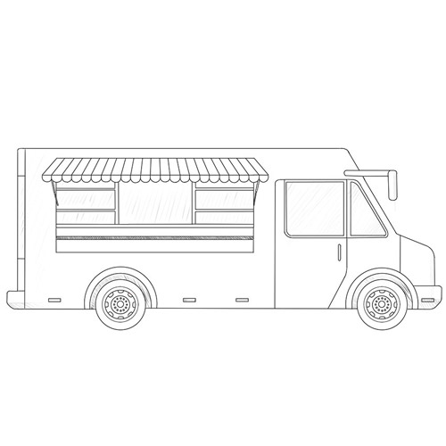 How to Draw a Food Truck
