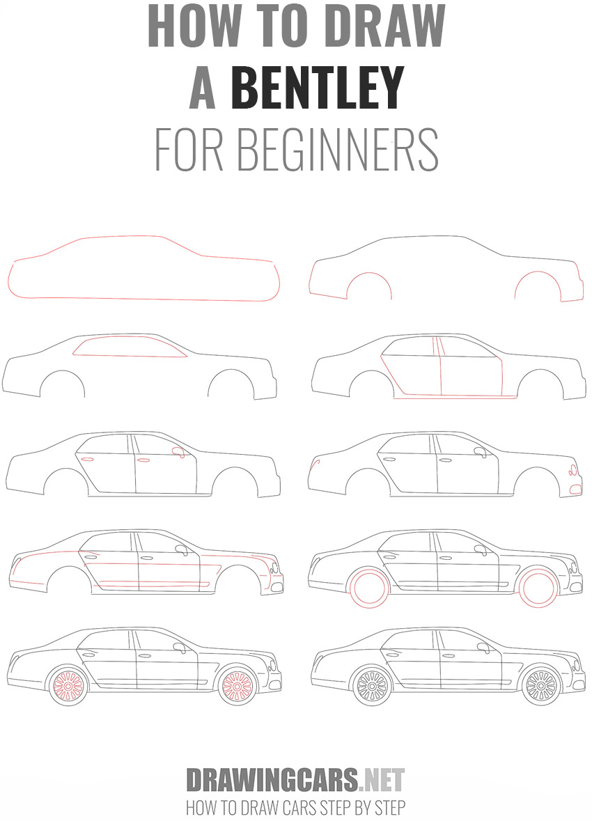 how to draw a BENTLEY For beginners