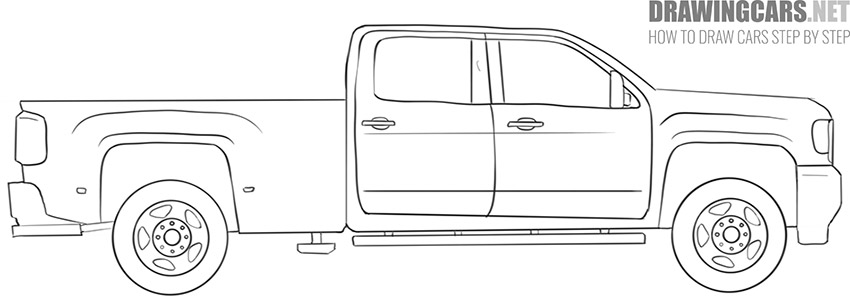 how to draw a Truck easy
