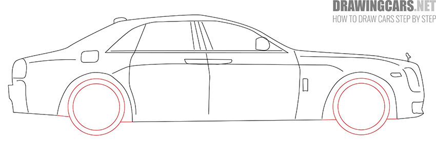 How to Draw a Rolls Royce for beginners lesson