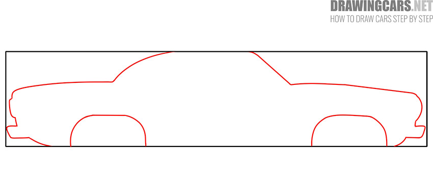 how to draw a classic car easy