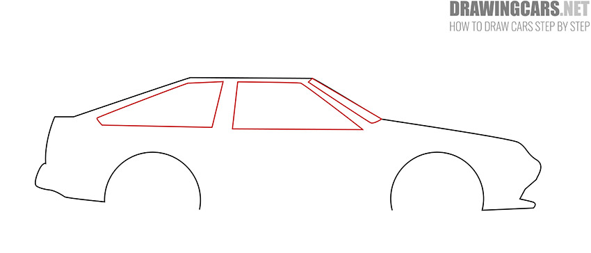 How to Draw a simple Coupe Car